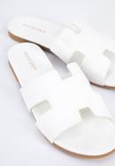 Women's sandals with "H" cut-out, white, 96-DP-804-P-36, Photo 7