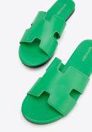 Women's sandals with "H" cut-out, green, 96-DP-804-Z-38, Photo 7