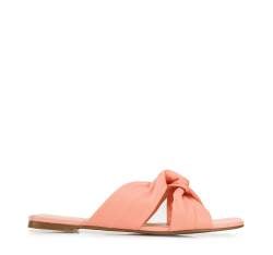 Leather sandals with crossover straps, pink, 94-D-752-P-36, Photo 1