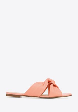 Leather sandals with crossover straps, pink, 94-D-752-P-38, Photo 1