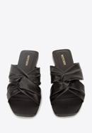 Leather sandals with crossover straps, black, 94-D-752-P-36, Photo 3