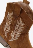 Women's embroidered cowboy boots, brown, 97-DP-806-5-40, Photo 6