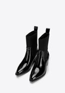 Women's cowboy patent leather boots, black, 97-D-510-1L-39, Photo 2