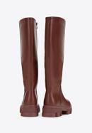 Women's leather platform boots, cherry, 97-D-857-3-39, Photo 4