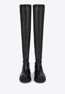 Leather thigh high boots, black, 95-D-803-1-37, Photo 3