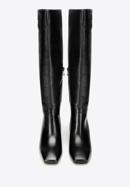 Women's monogram knee high boots, black, 97-D-513-0-36, Photo 3