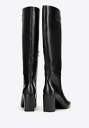Women's monogram knee high boots, black, 97-D-513-1-37, Photo 4