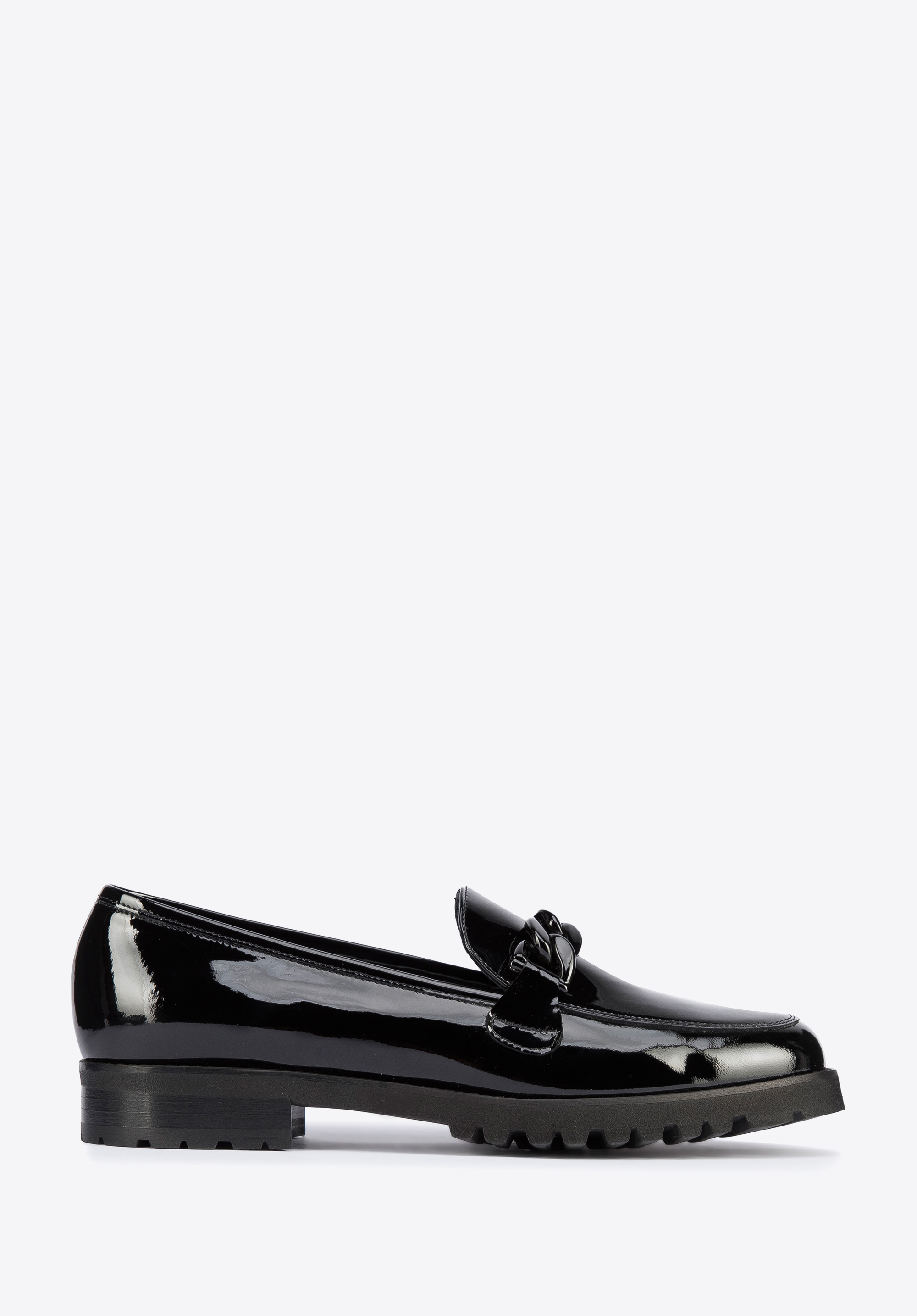 patent leather moccasins