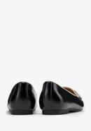 Women's leather tassel loafers, black-beige, 98-D-958-1-38, Photo 4