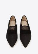 Women's low heel transparent loafers, black, 96-D-505-1-37, Photo 2