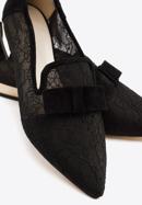 Women's low heel transparent loafers, black, 96-D-505-1-39, Photo 7