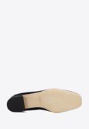 Patent leather loafers with circle ring detail, black, 96-D-104-9-38, Photo 6