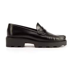 Penny loafers, black, 93-D-532-3-40, Photo 1