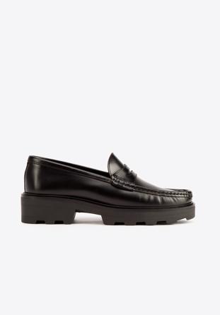 Penny loafers, black, 93-D-532-1-36, Photo 1