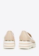 Women's platform bit loafers, beige, 94-D-102-9-40, Photo 5