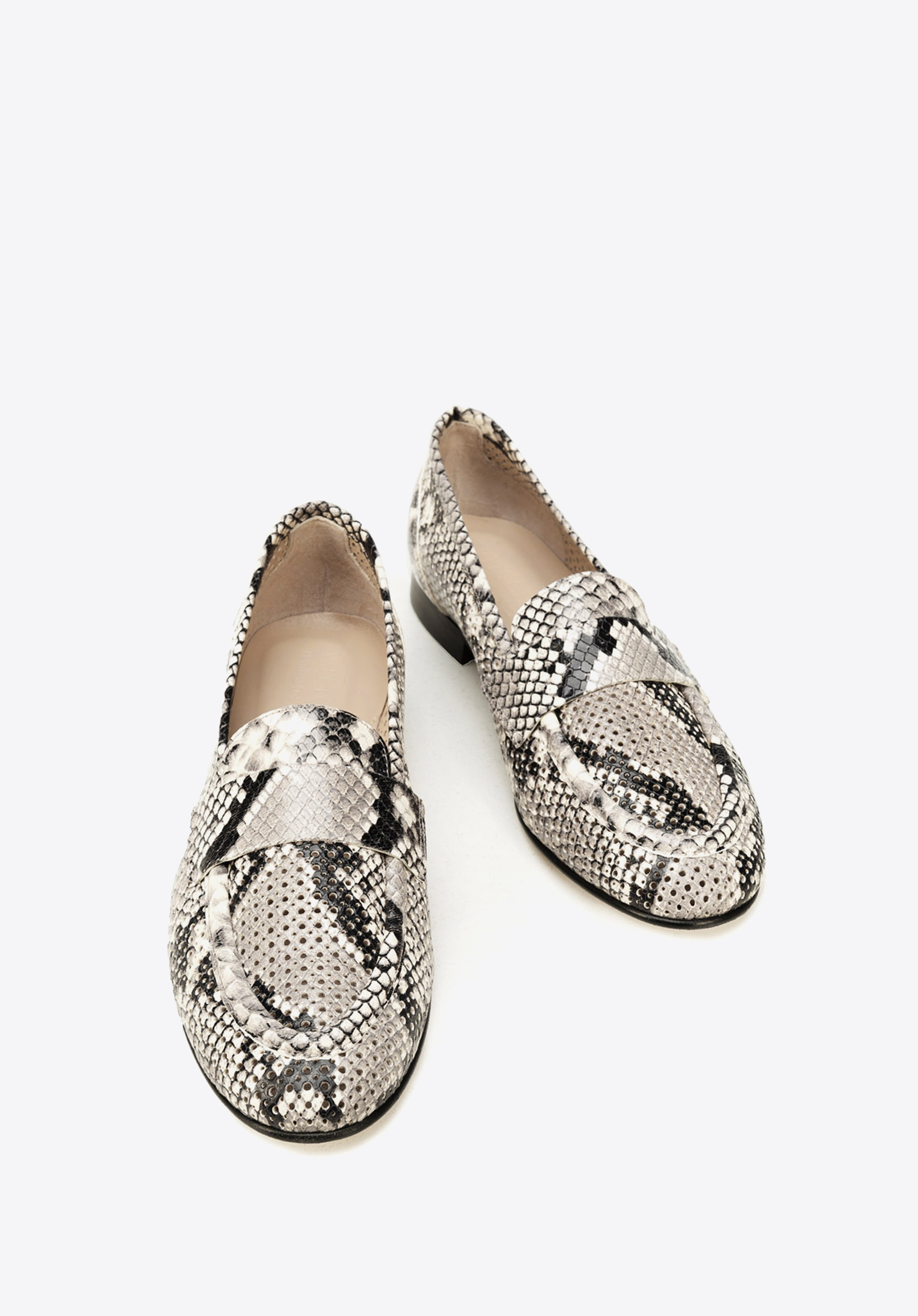 Ladies deals snakeskin loafers