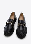 Women's lug sole bit loafers, black, 96-D-111-1-39_5, Photo 2