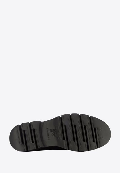 Women's lug sole bit loafers, black, 96-D-111-1-36, Photo 6