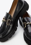 Women's lug sole bit loafers, black, 96-D-111-1-39_5, Photo 7