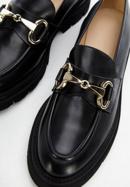 Women's lug sole bit loafers, black, 96-D-111-1-35, Photo 8