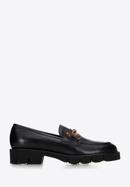 Women's lug sole bit loafers, black, 98-D-103-9-37, Photo 1