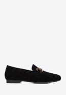 Women's suede bit loafers, black, 96-D-955-5-37, Photo 1