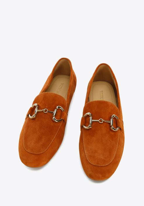 Women's suede bit loafers, brown, 96-D-955-5-37, Photo 3