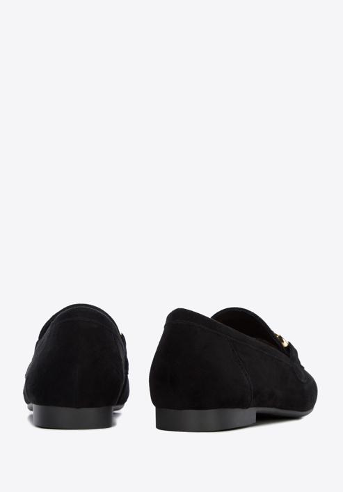 Women's suede bit loafers, black, 96-D-955-5-37, Photo 5