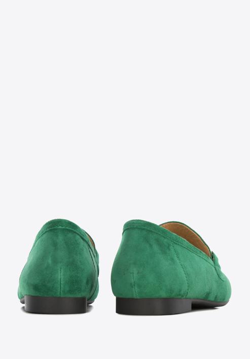 Women's suede bit loafers, green, 96-D-955-5-37, Photo 5