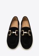 Women's suede penny loafers, black, 98-D-953-7-35, Photo 3