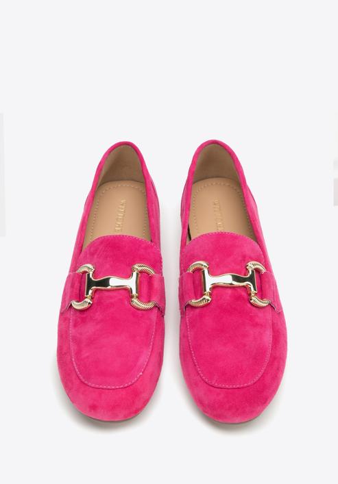 Women's suede penny loafers, pink, 98-D-953-1-37, Photo 3