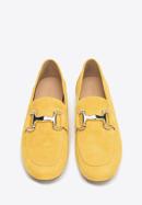Women's suede penny loafers, yellow, 98-D-953-7-35, Photo 3