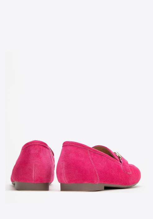 Women's suede penny loafers, pink, 98-D-953-1-35, Photo 4
