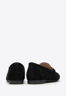 Women's suede penny loafers, black, 98-D-953-Z-36, Photo 5