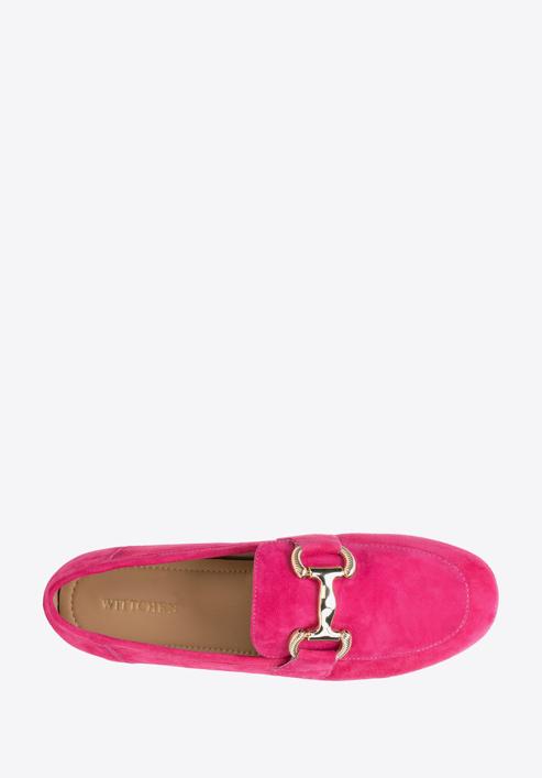 Women's suede penny loafers, pink, 98-D-953-7-35, Photo 5