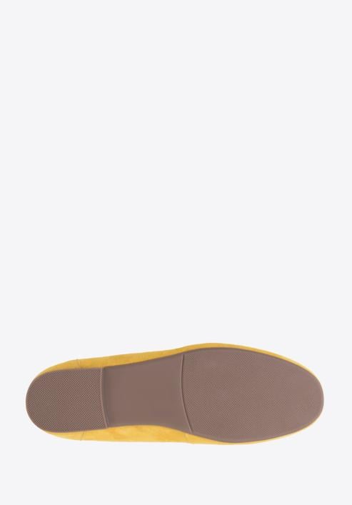 Women's suede penny loafers, yellow, 98-D-953-Y-38, Photo 6