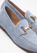 Women's suede penny loafers, blue, 98-D-953-Z-35, Photo 7