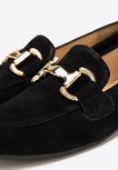 Women's suede penny loafers, black, 98-D-953-P-37, Photo 8