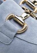 Women's suede penny loafers, blue, 98-D-953-Z-36, Photo 8