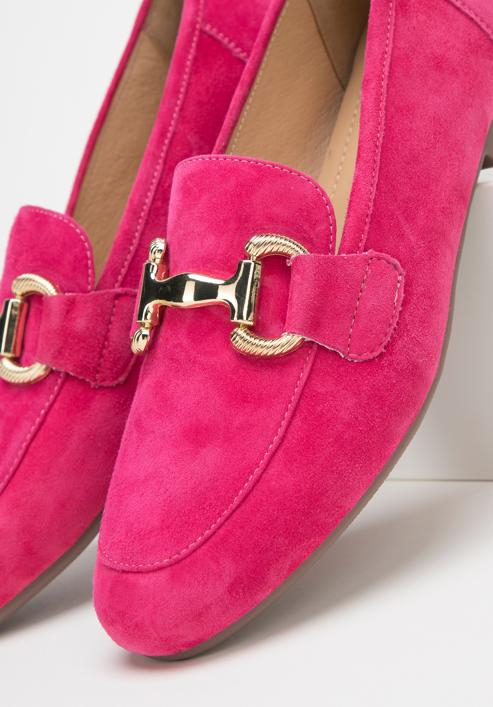 Women's suede penny loafers, pink, 98-D-953-1-35, Photo 8