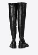 Women's leather over the knee boots, black, 97-D-503-1-35, Photo 4