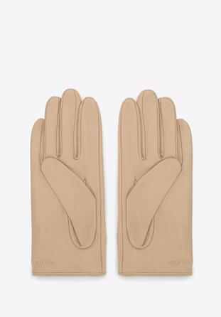 Women's leather driving gloves, cream, 46-6A-003-9-L, Photo 1