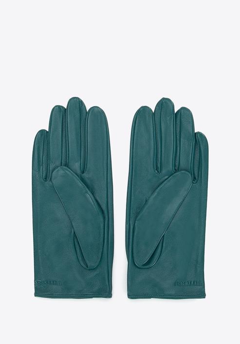 Women's leather driving gloves, turquoise, 46-6A-003-Z-L, Photo 2
