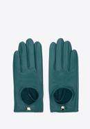 Women's leather driving gloves, turquoise, 46-6A-003-9-L, Photo 3