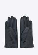 Damskie rękawiczki samochodowe z obszytymi dziurkami, czarny, 46-6A-004-1-S, Zdjęcie 2