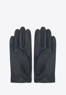 Damskie rękawiczki samochodowe ze skóry lizard, czarny, 46-6A-003-2-S, Zdjęcie 2