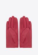 Damskie rękawiczki samochodowe ze skóry lizard, czerwony, 46-6A-003-F-M, Zdjęcie 2
