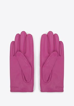Women's animal effect leather driving gloves, pink, 46-6A-003-P-S, Photo 1