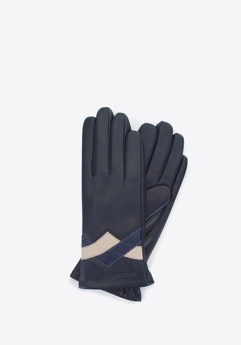 Gloves, black-navy blue, 39-6-645-GC-M, Photo 1