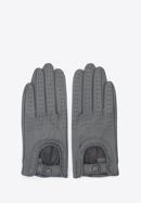Damskie rękawiczki skórzane samochodowe, szary, 46-6L-292-2T-M, Zdjęcie 3